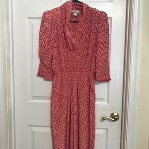 Vintage Maxi-Dress with sewed-in shoulder pads